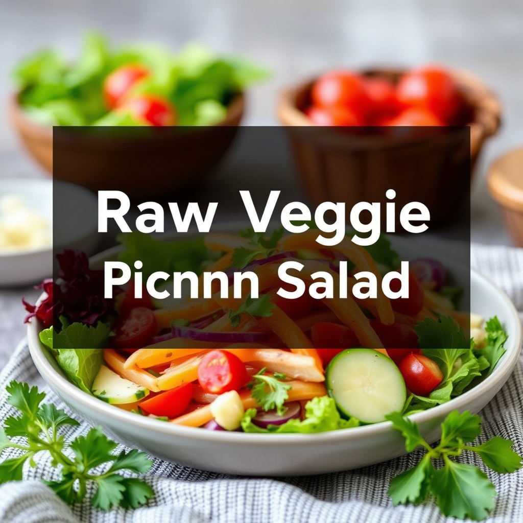 Rå grønnsakspikniksalat