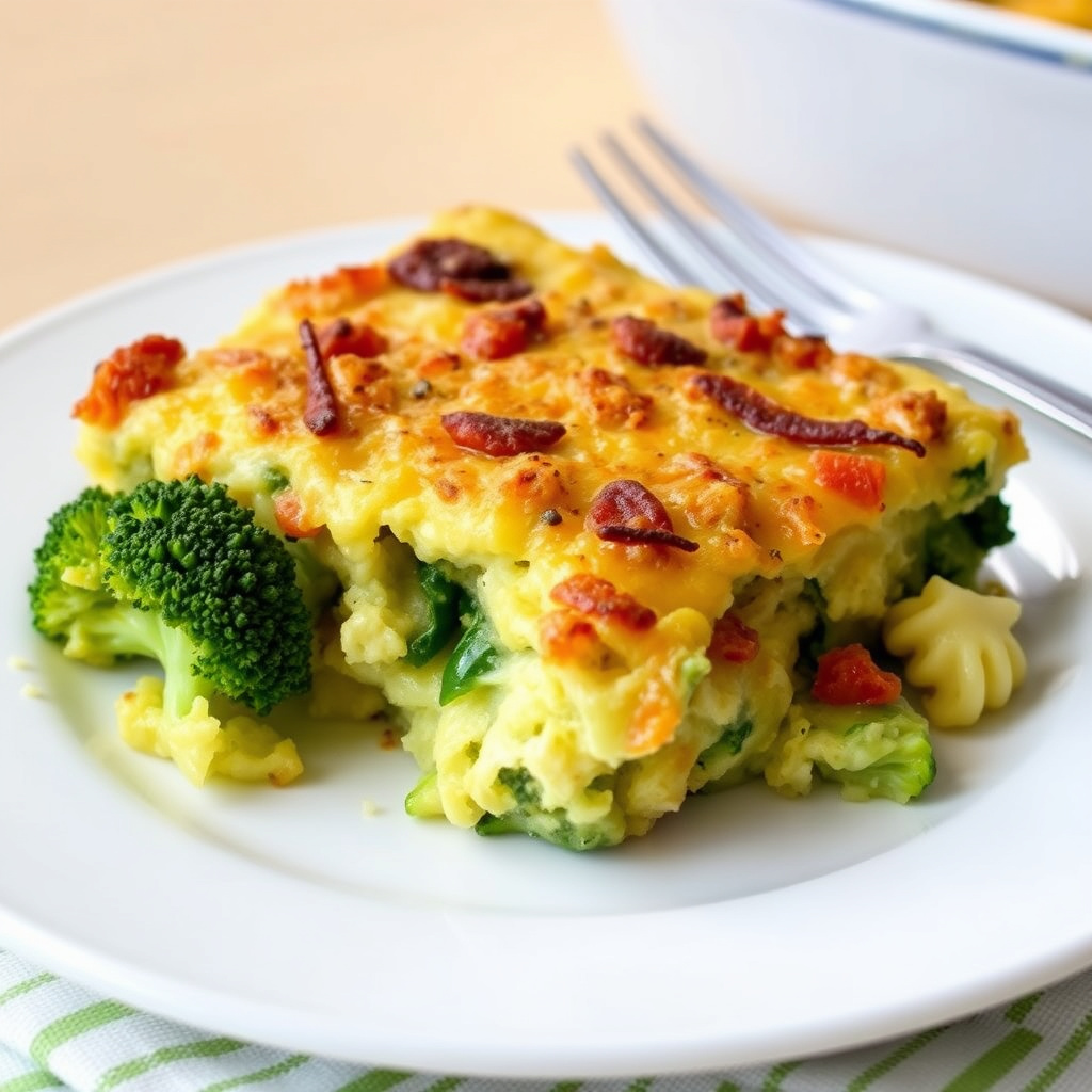 Kremet brokkoligrateng med ost og kjeks