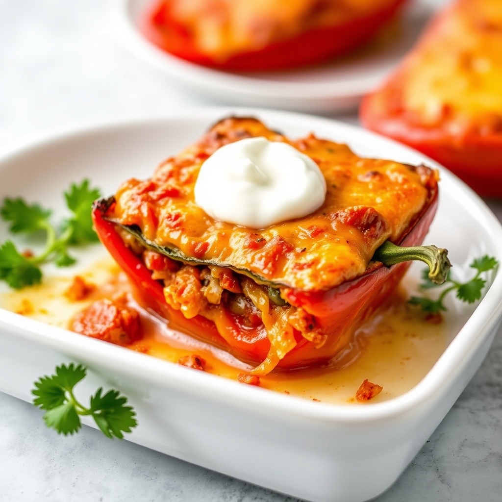 Rask bakst av Chiles Rellenos