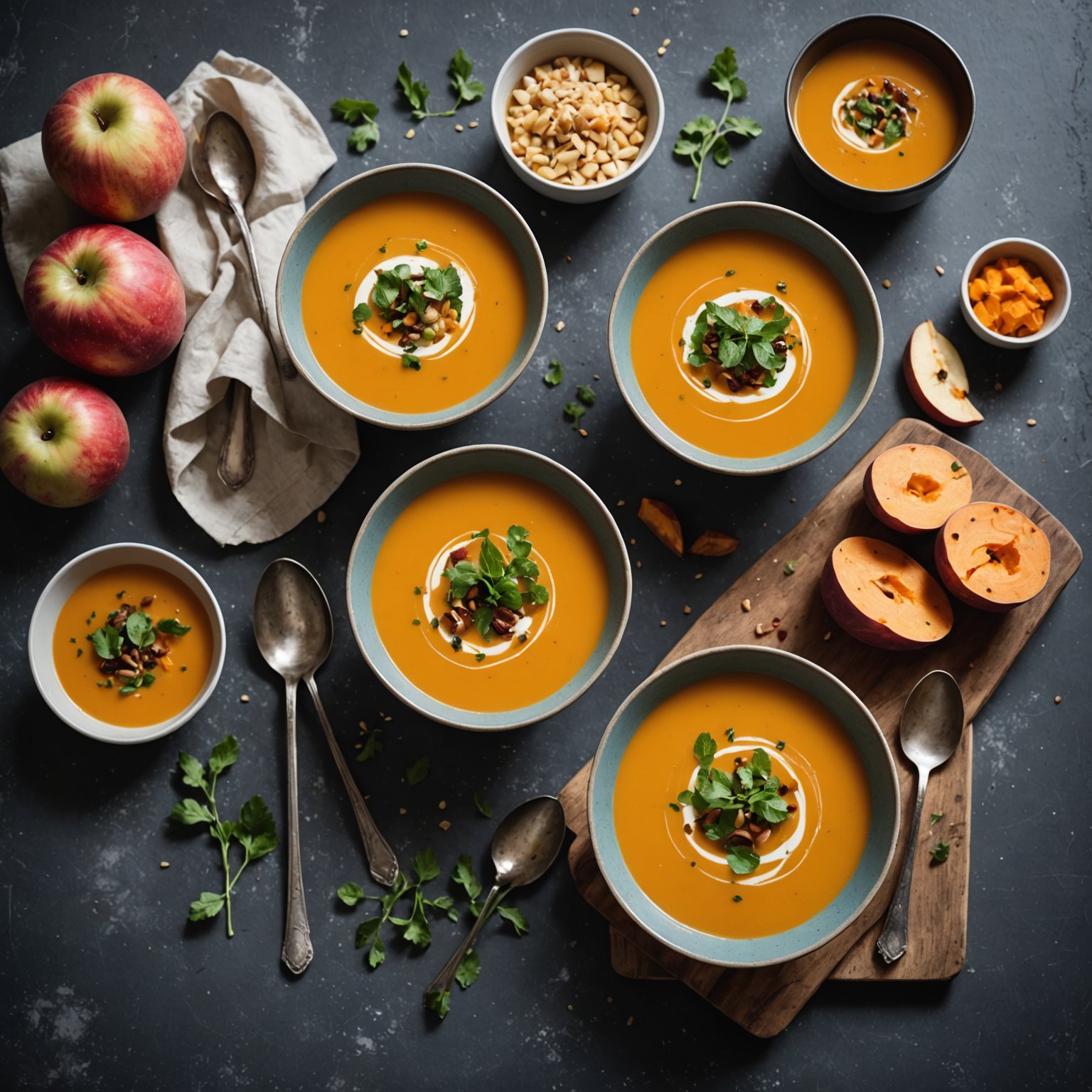 Rask eple- og søtpotetsuppe