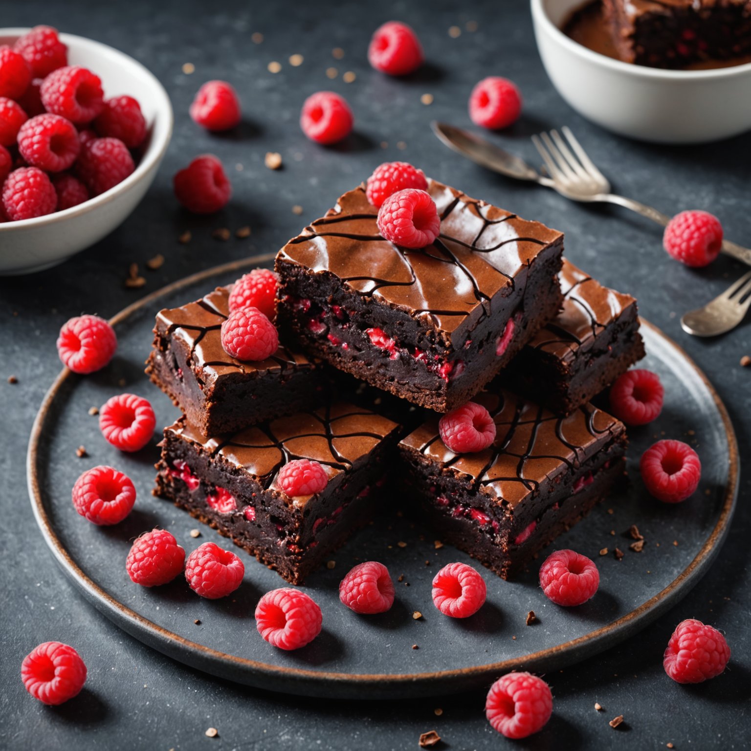 Raspberry Brownie Indulgence