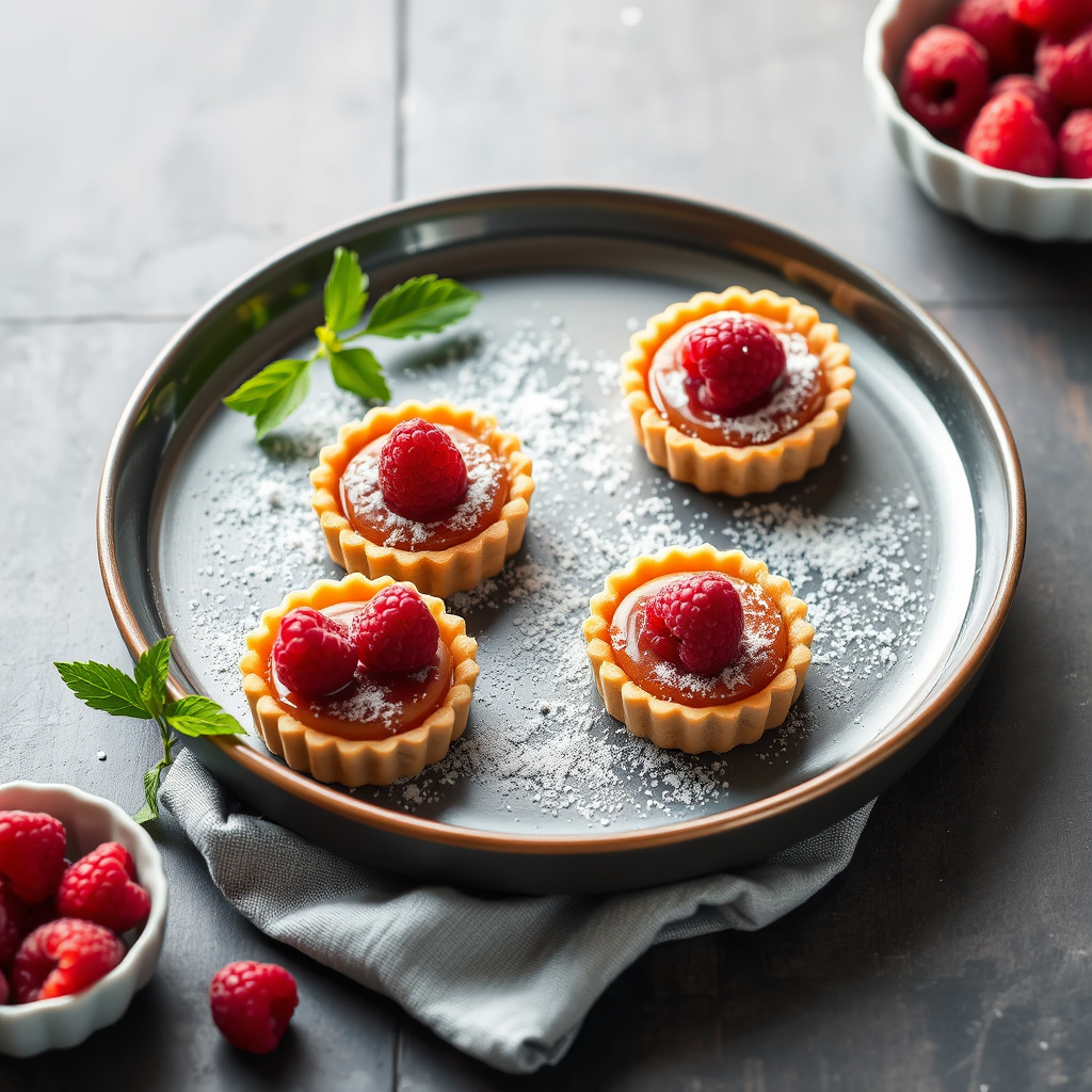 Raspberry-Marzipan-terter