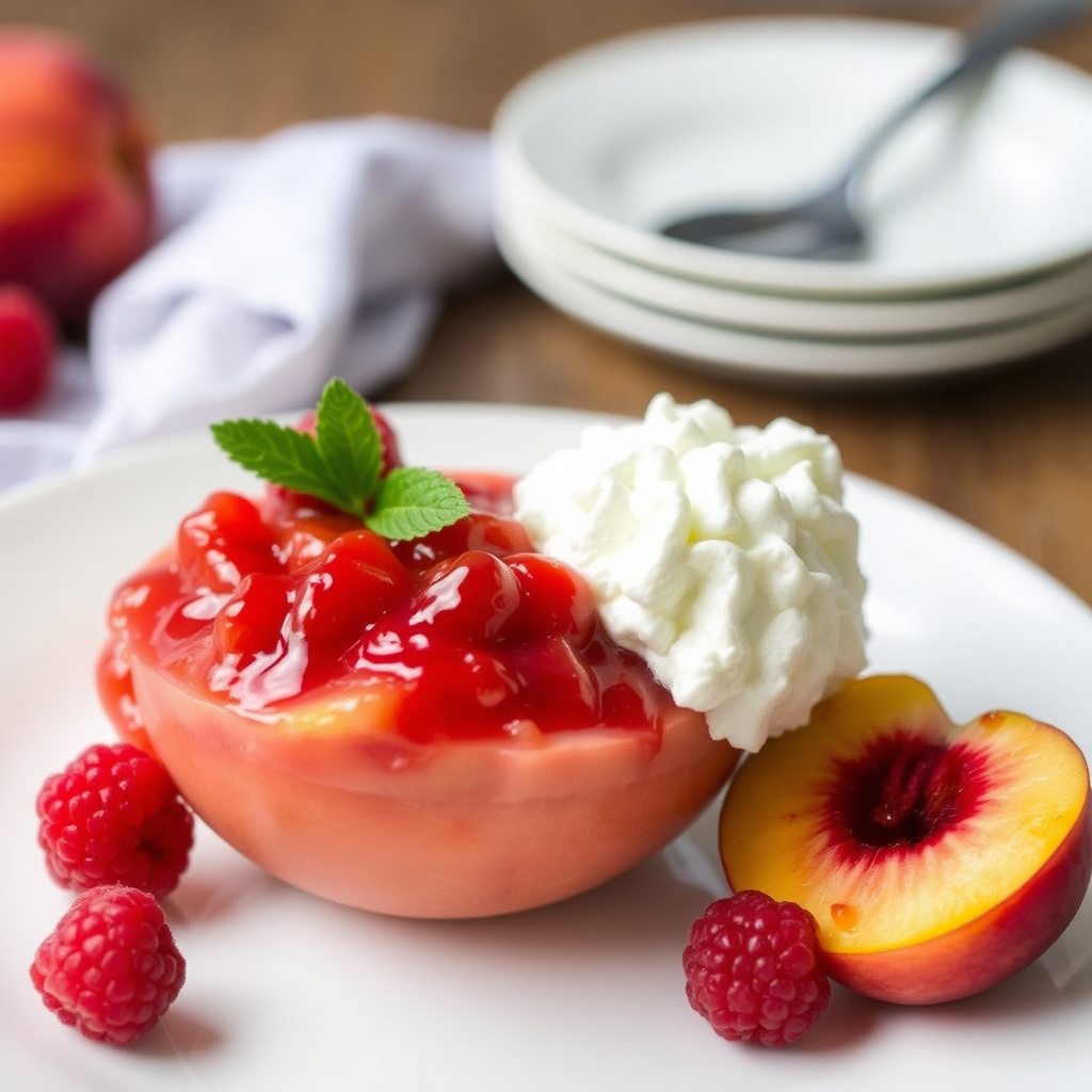 Raspberry-Peach-kompott