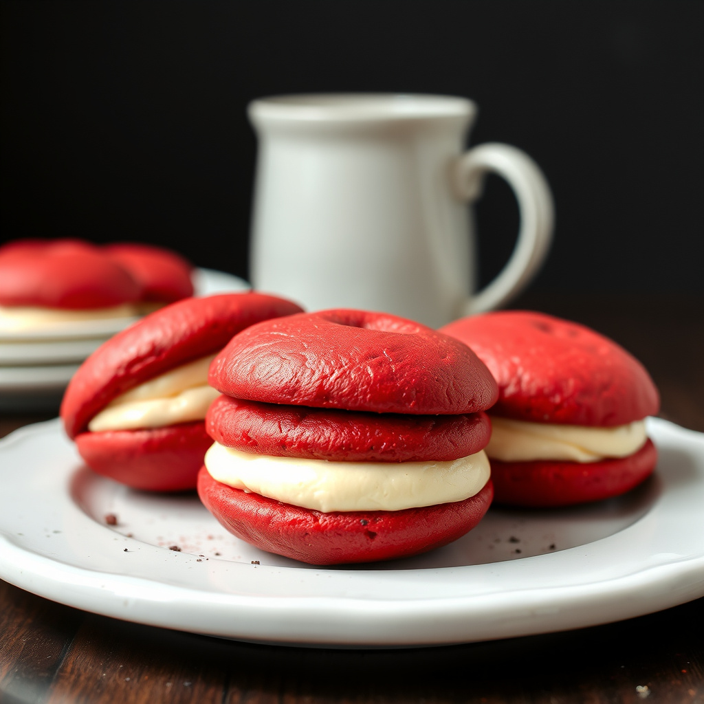 Red Velvet Whoopie Pies