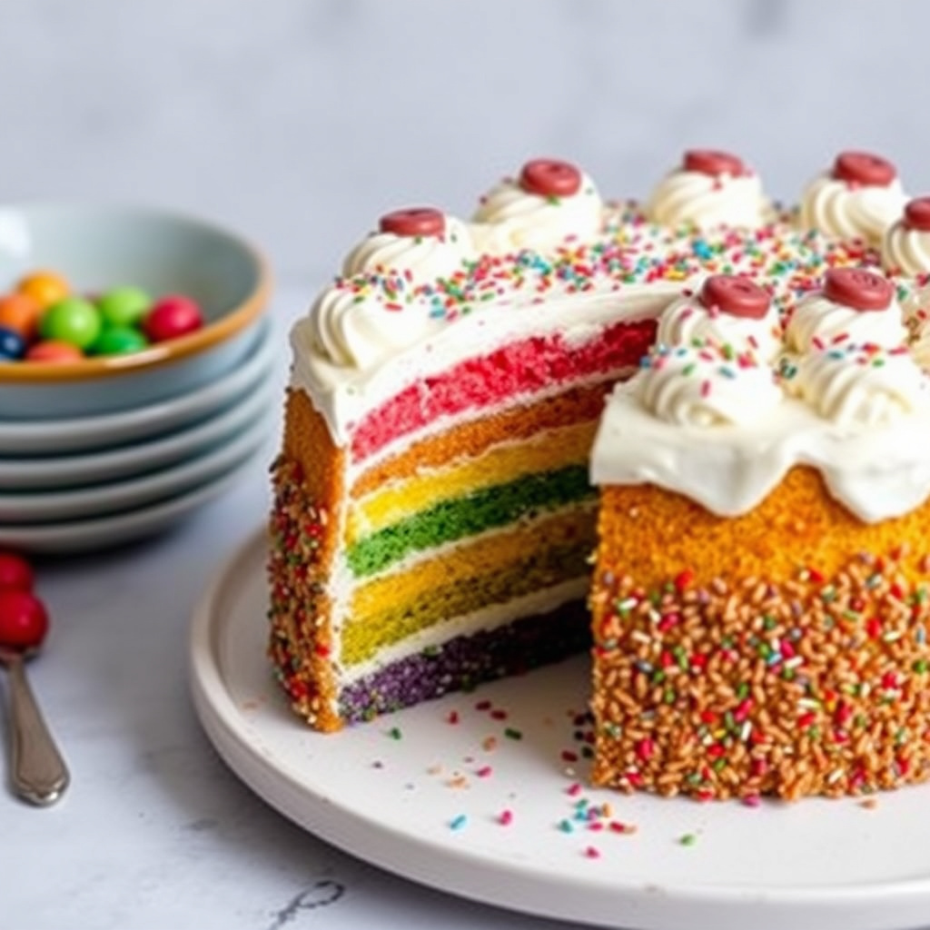 Regnbuekake