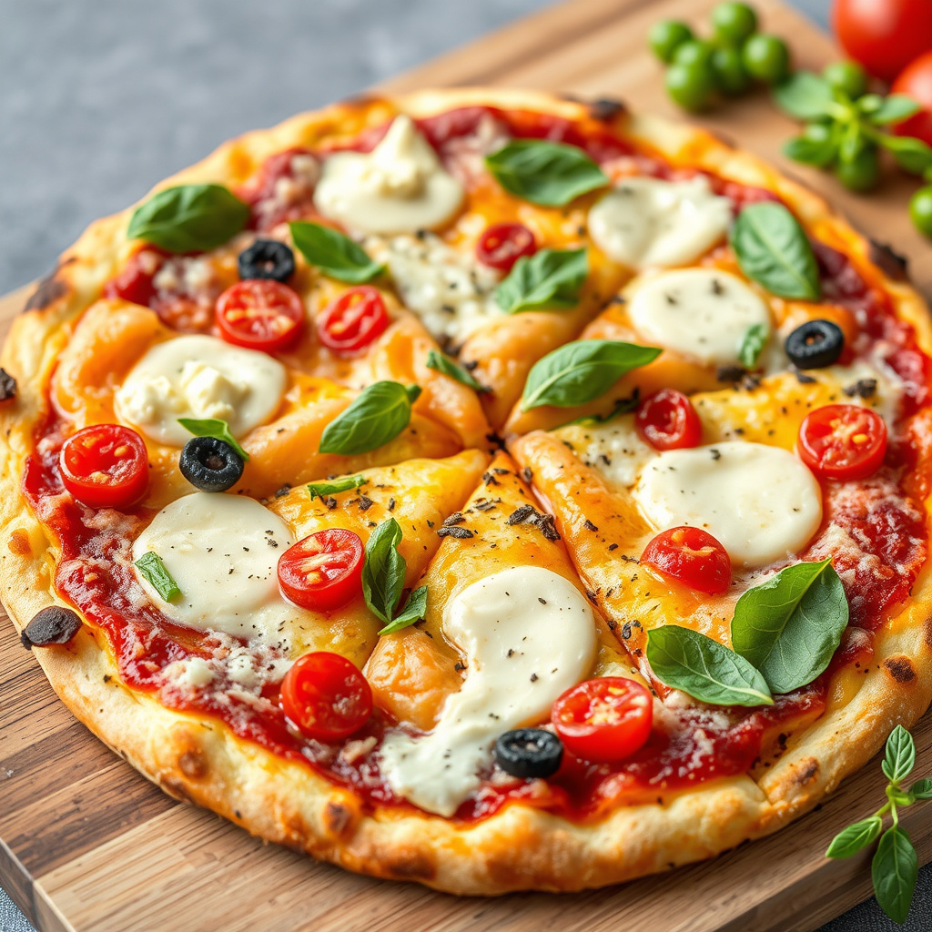Regnbuepizza