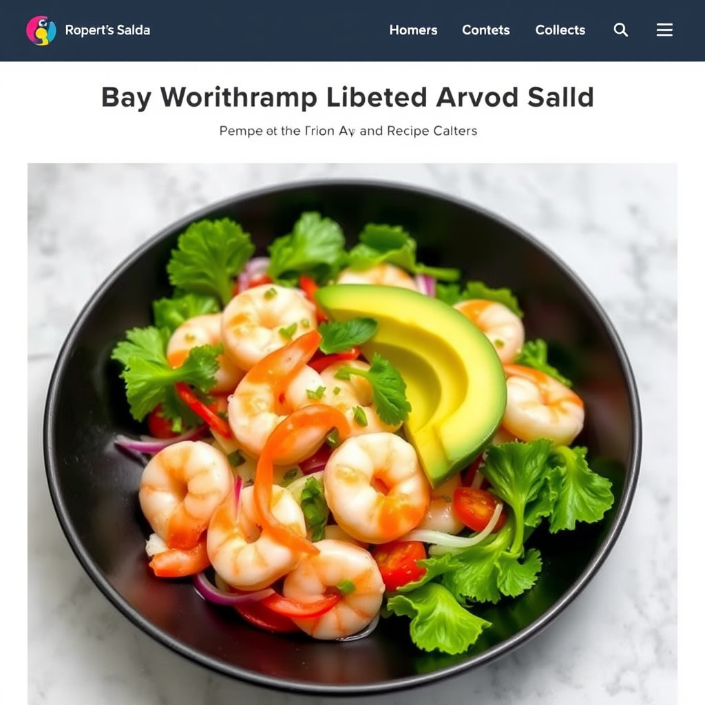 Reke- og avokadosalat