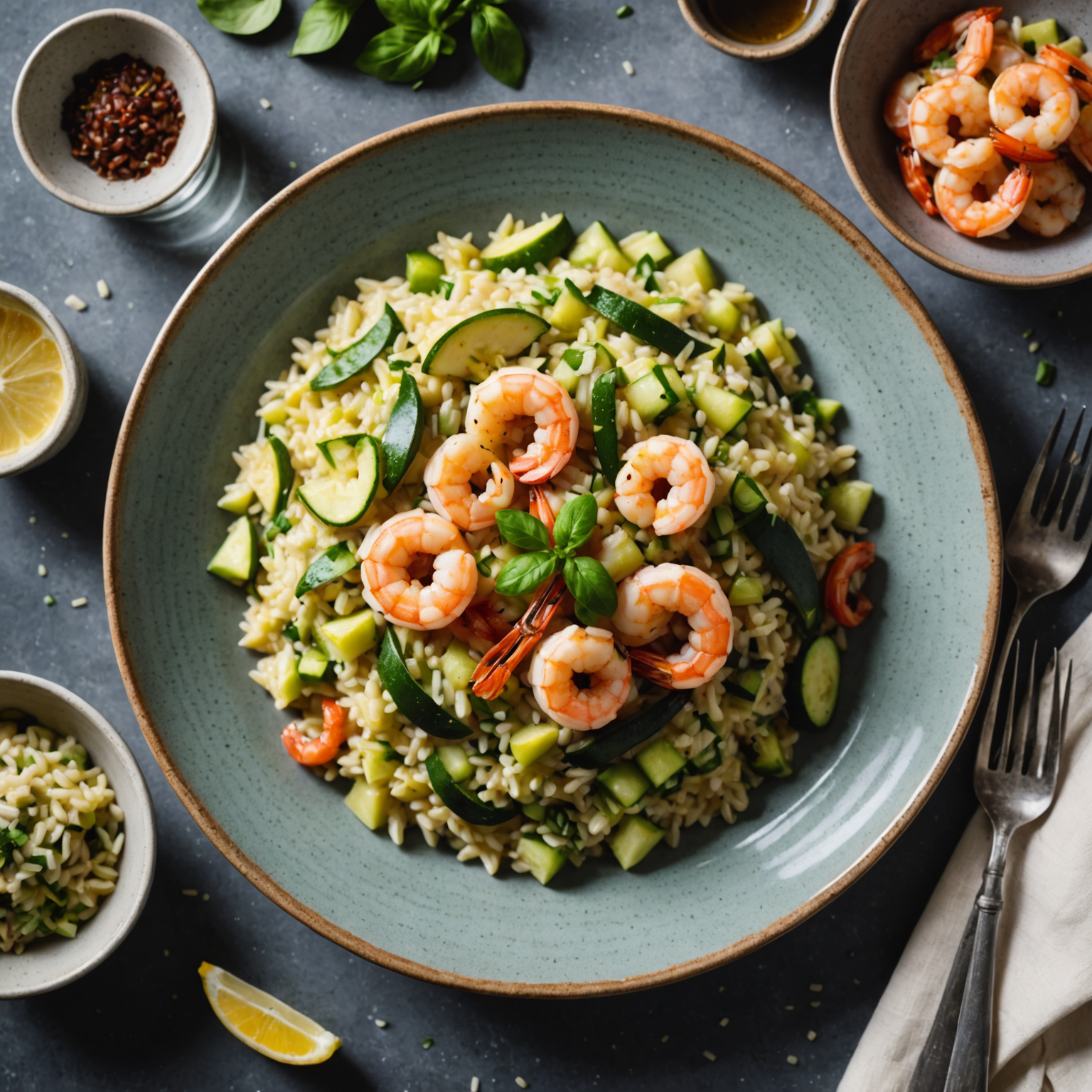 Reker og squashrisotto