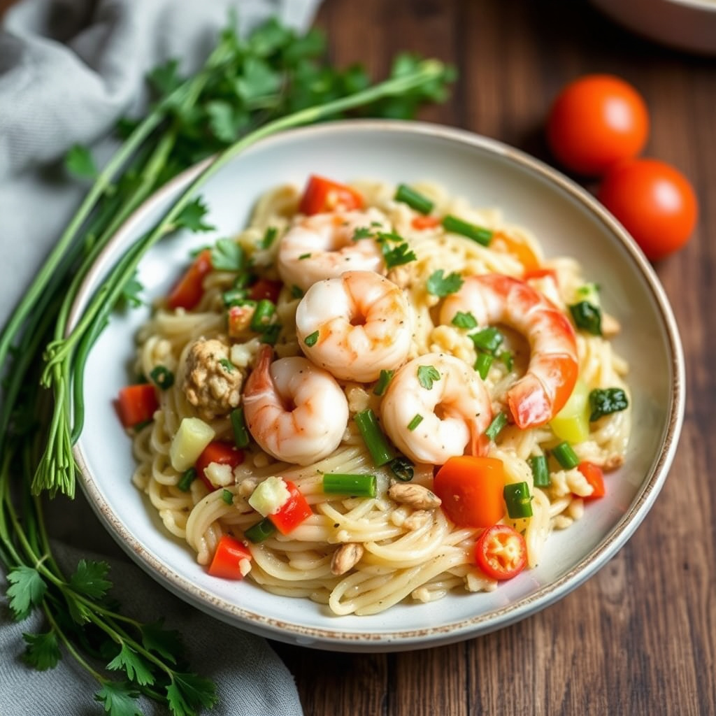 Reker og vårgrønnsaksrisotto