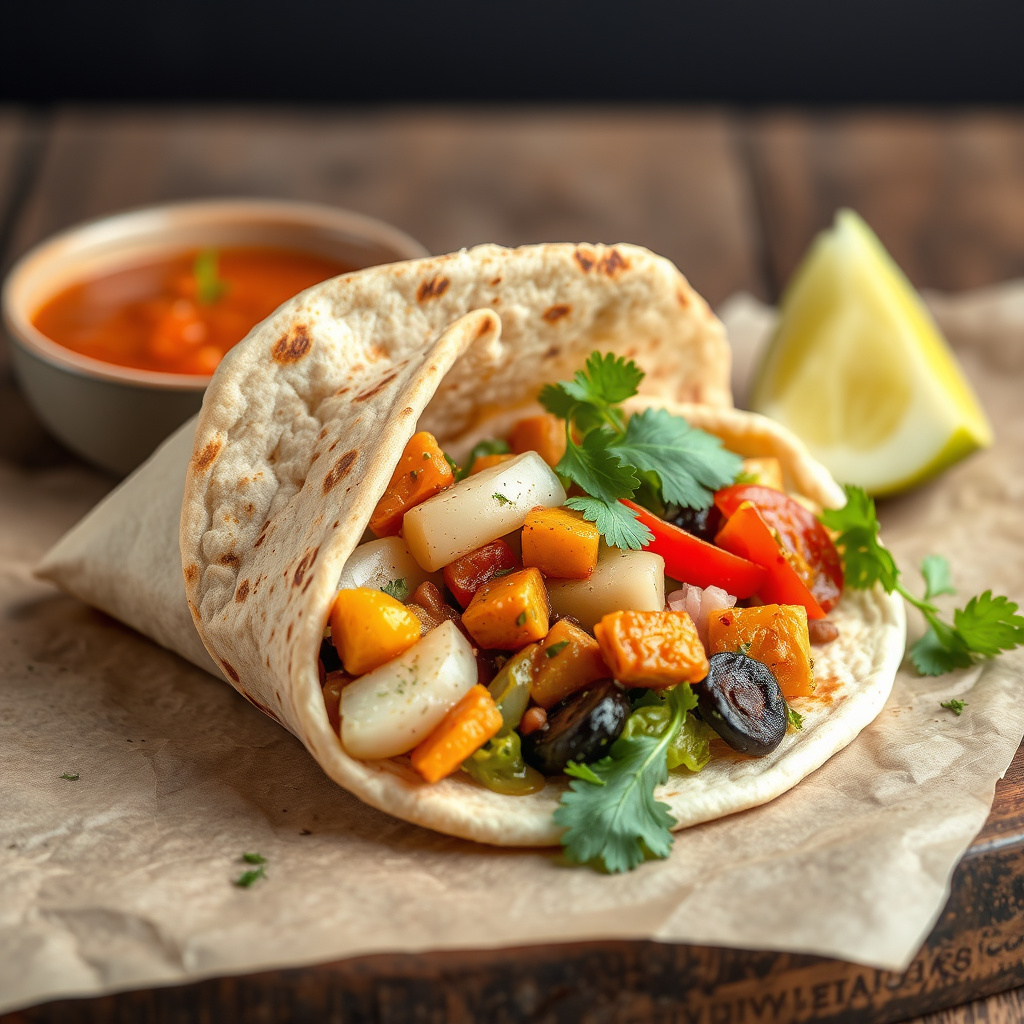 Restemat i pitabrød