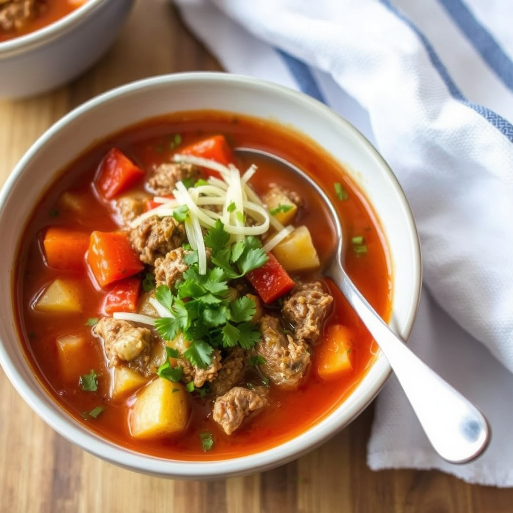 Restemat-suppe med kjøttkaker