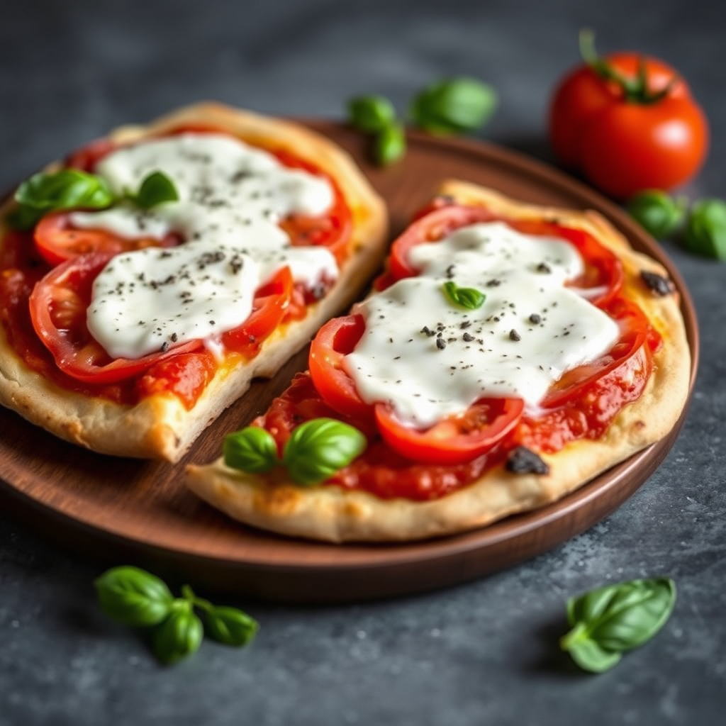 Ricotta- og tomatpizzaer