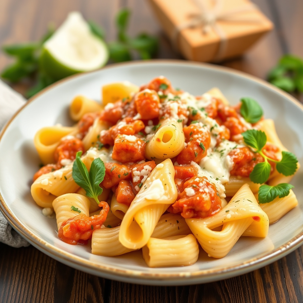 Rigatoni og ost