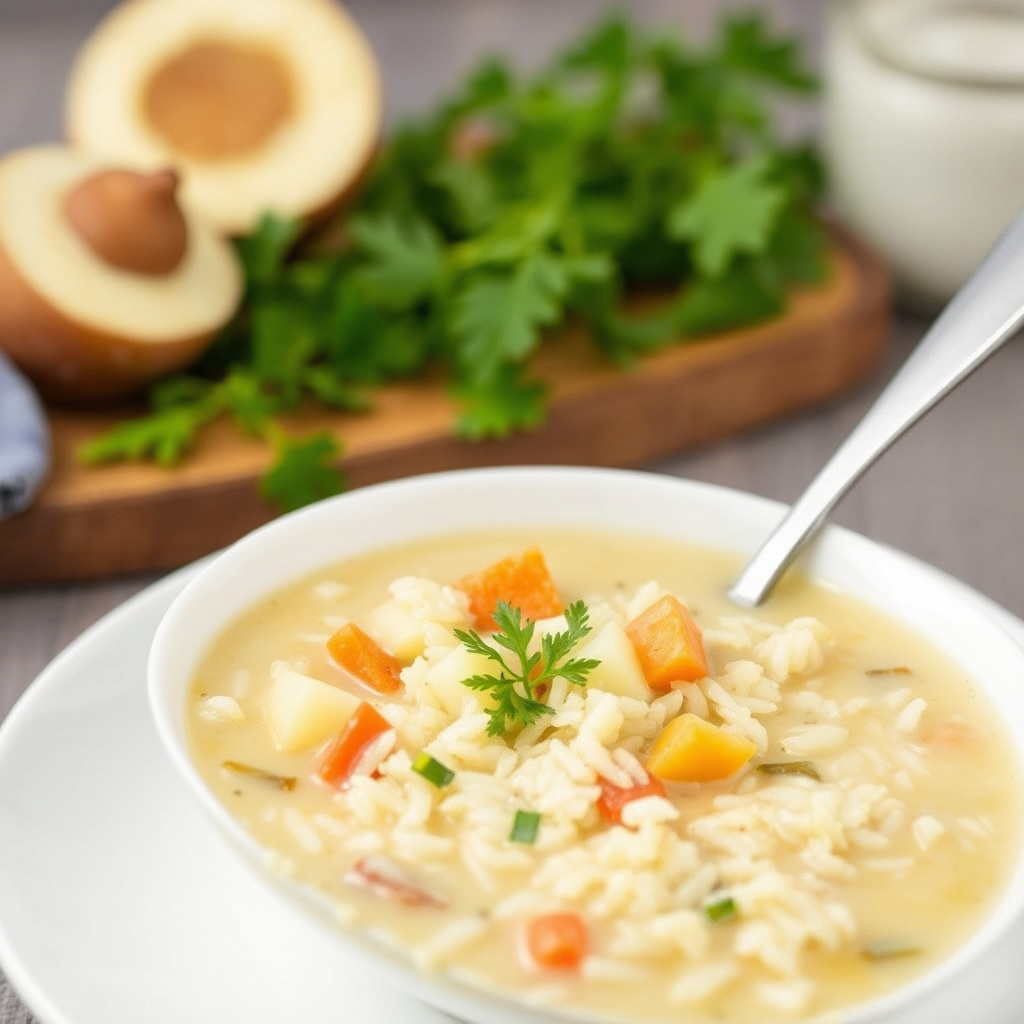 Ris- og potetsuppe