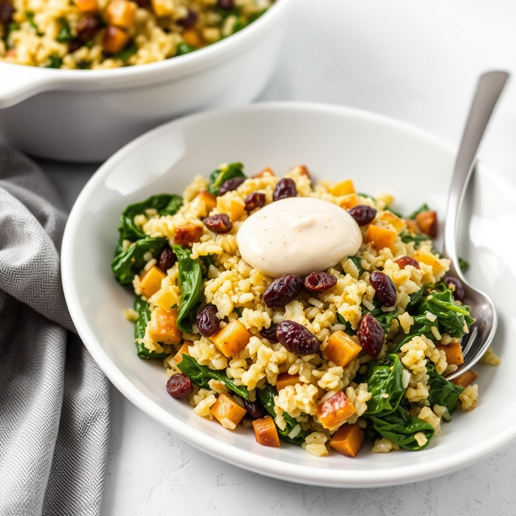 Risfyll med mangold og rosiner