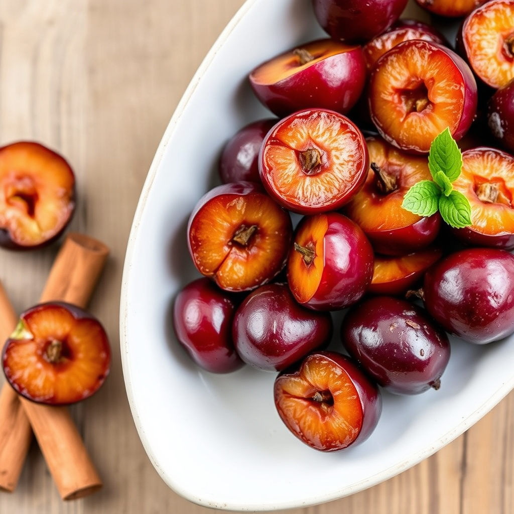 Ristede kanelplommer