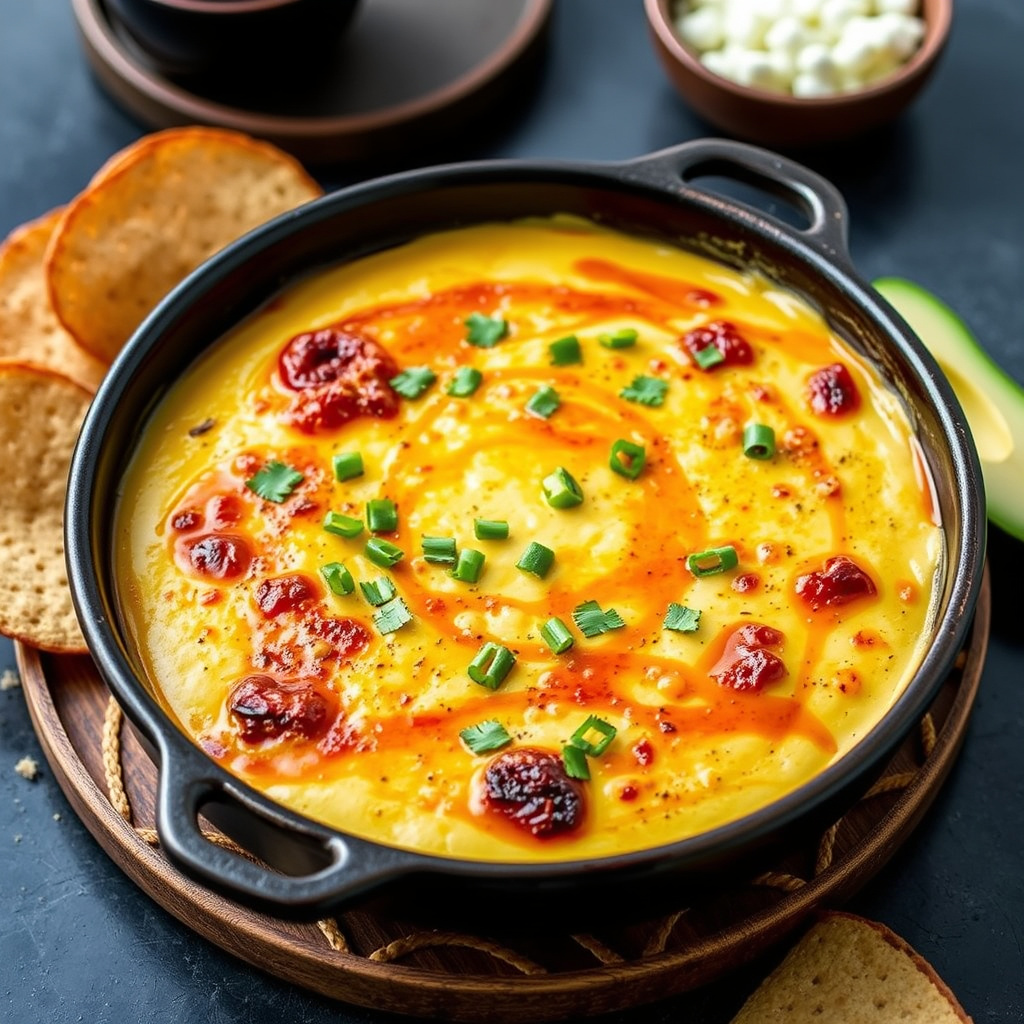 Ristet Anaheim-queso Fundido