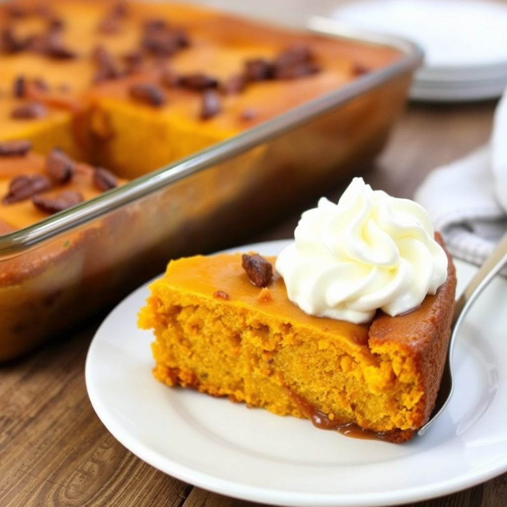 Ristet butternut squash-puddingkake