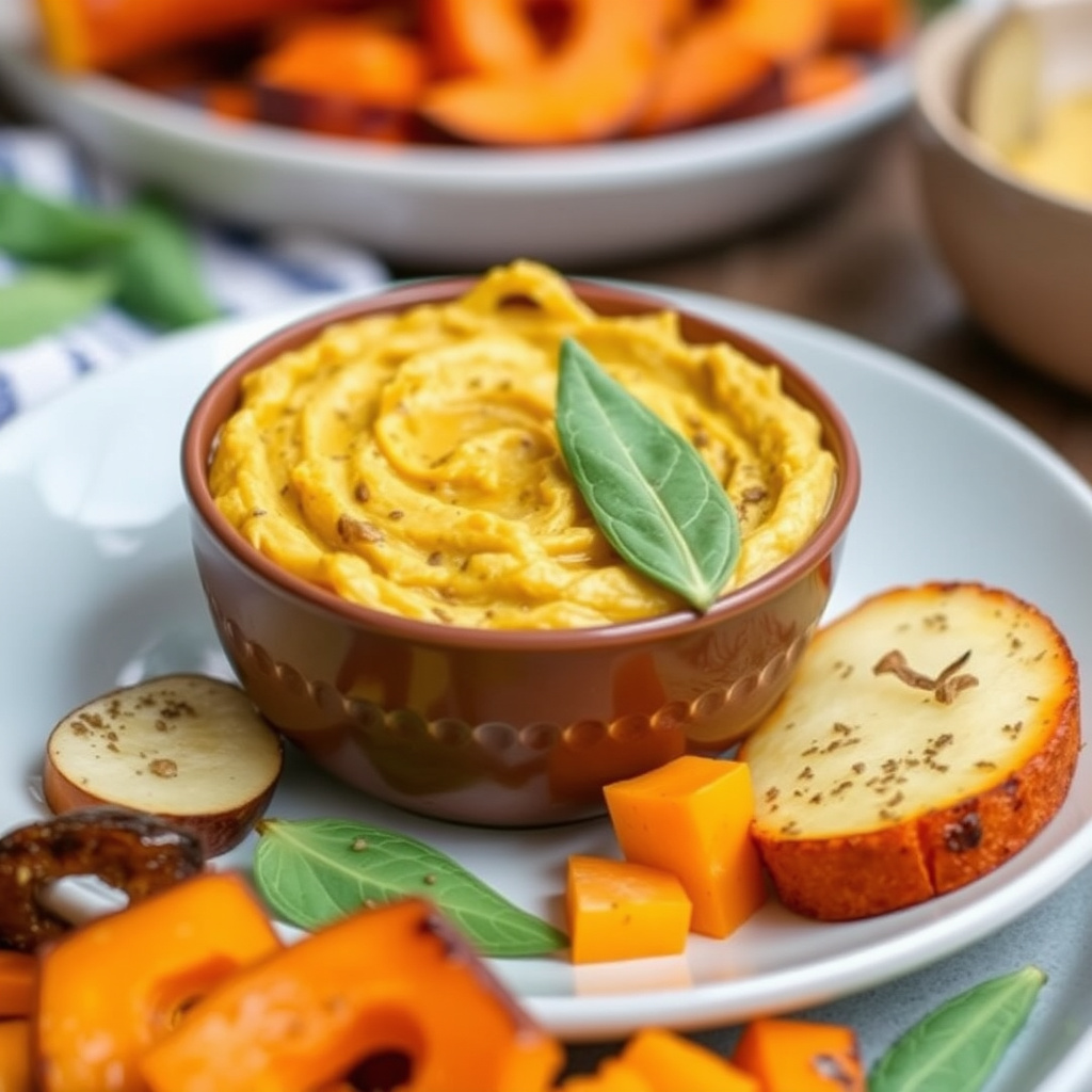 Ristet butternutgresskrem med salvie
