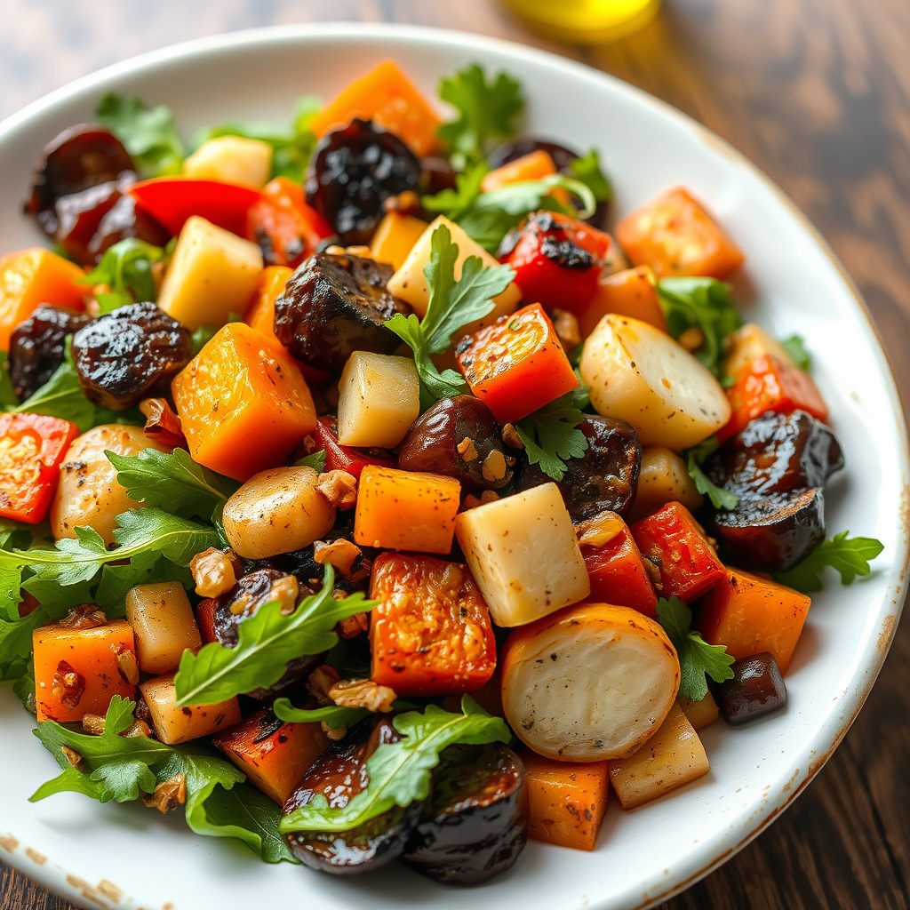 Ristet grønnsakssalat