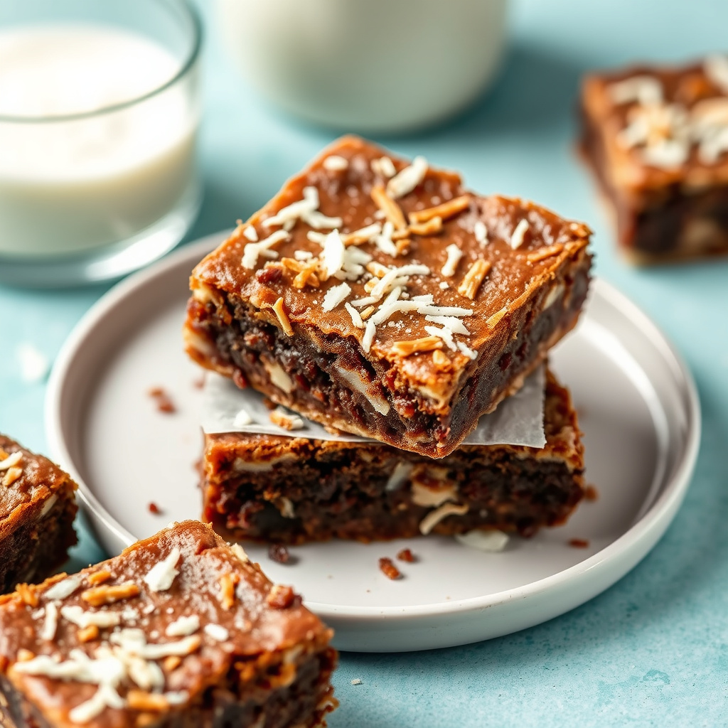 Ristet kokosbrownies