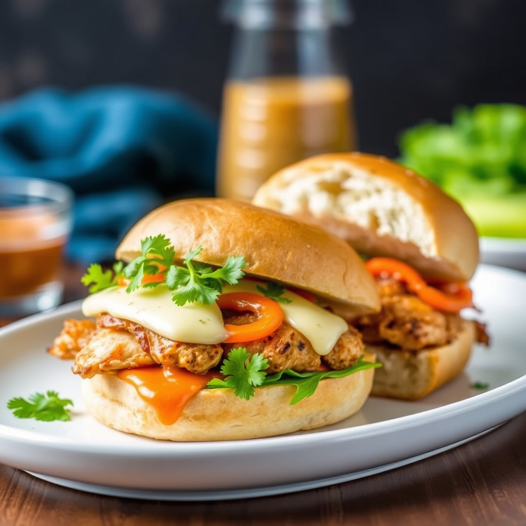 Ristet kyllingsandwich med jackost og chilimajones