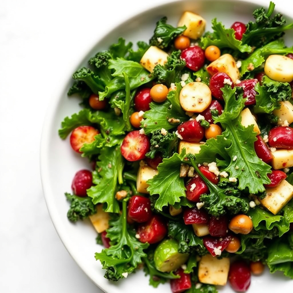 Ristet rødkålsalat med bacon og mandler