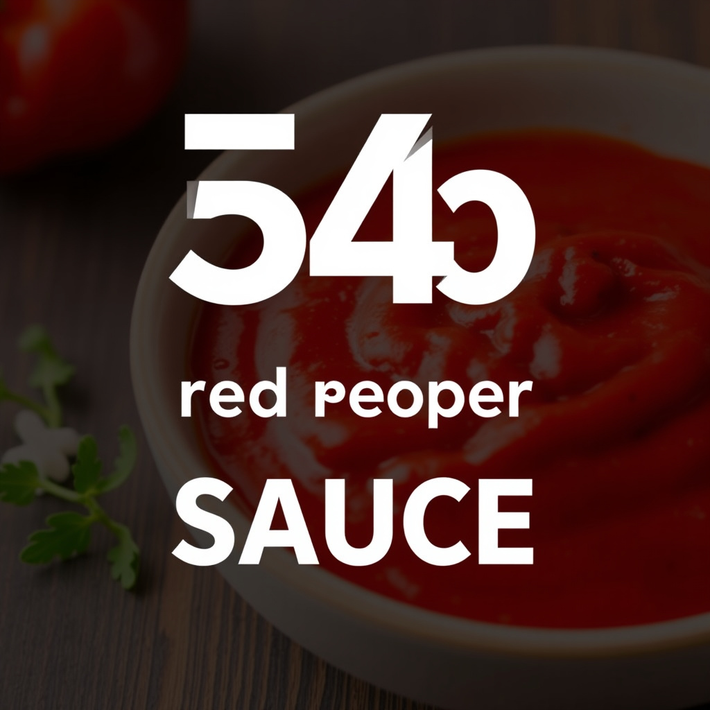 Ristet rød peppersaus