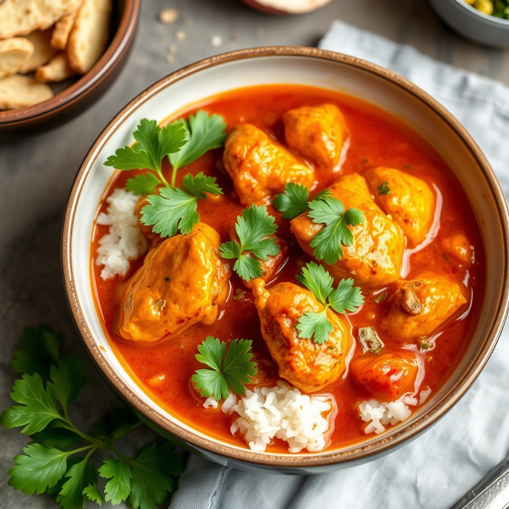 Rød kyllingcurry