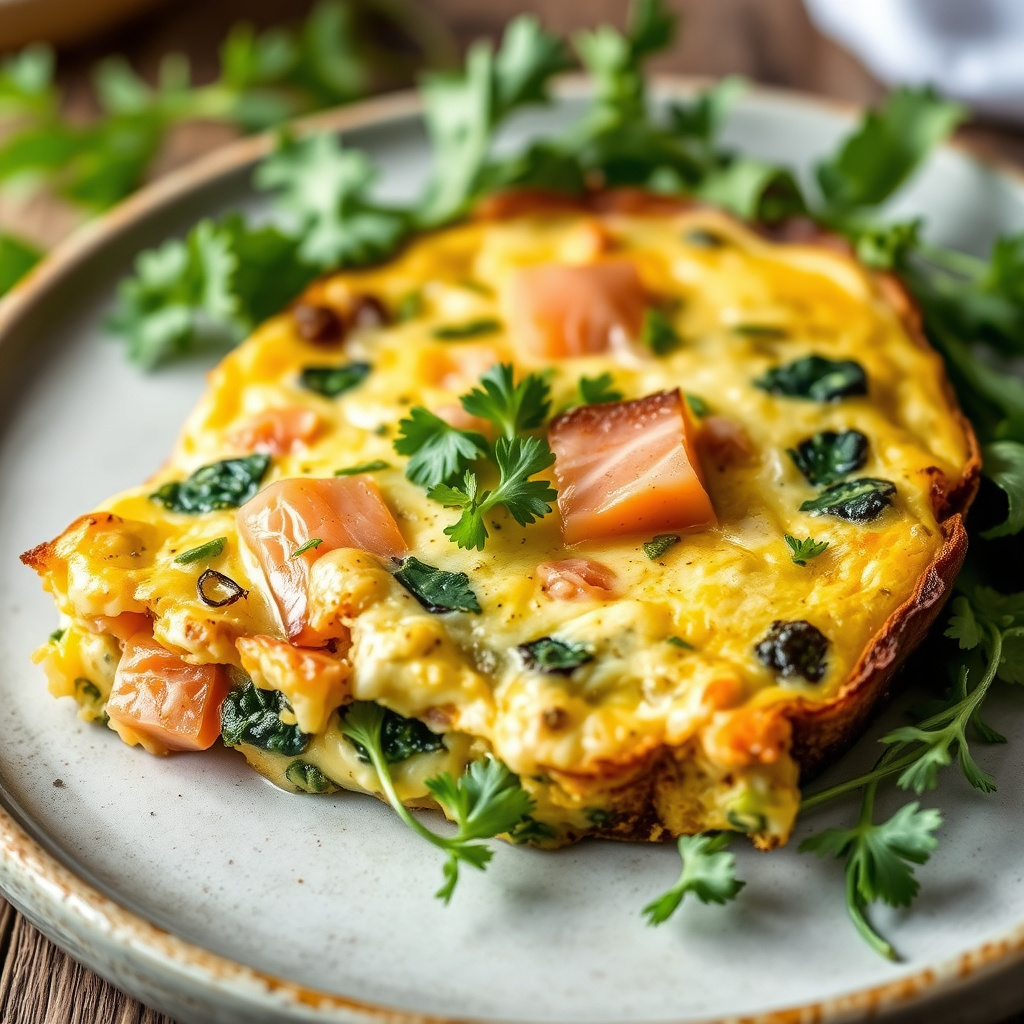 Røkelaksfrittata