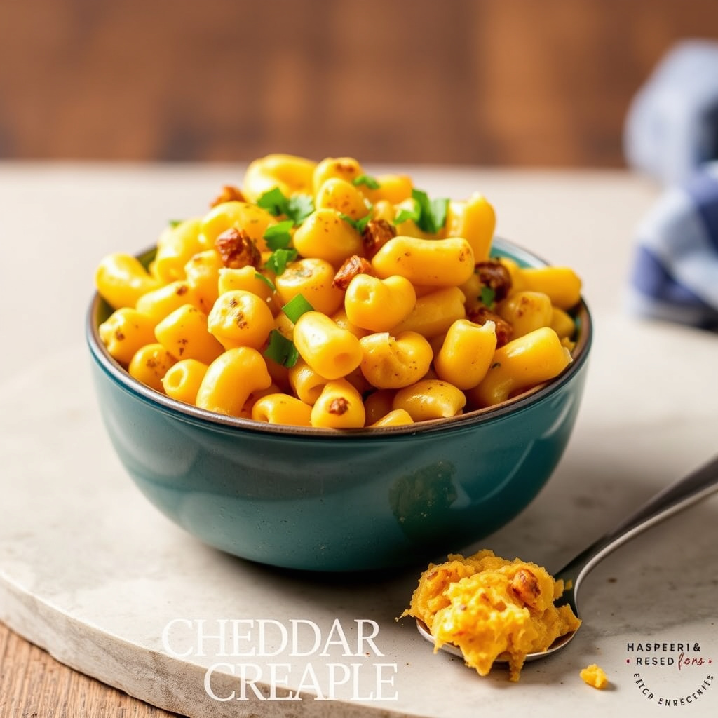 Røkt cheddar og kreolsk makaronigrateng