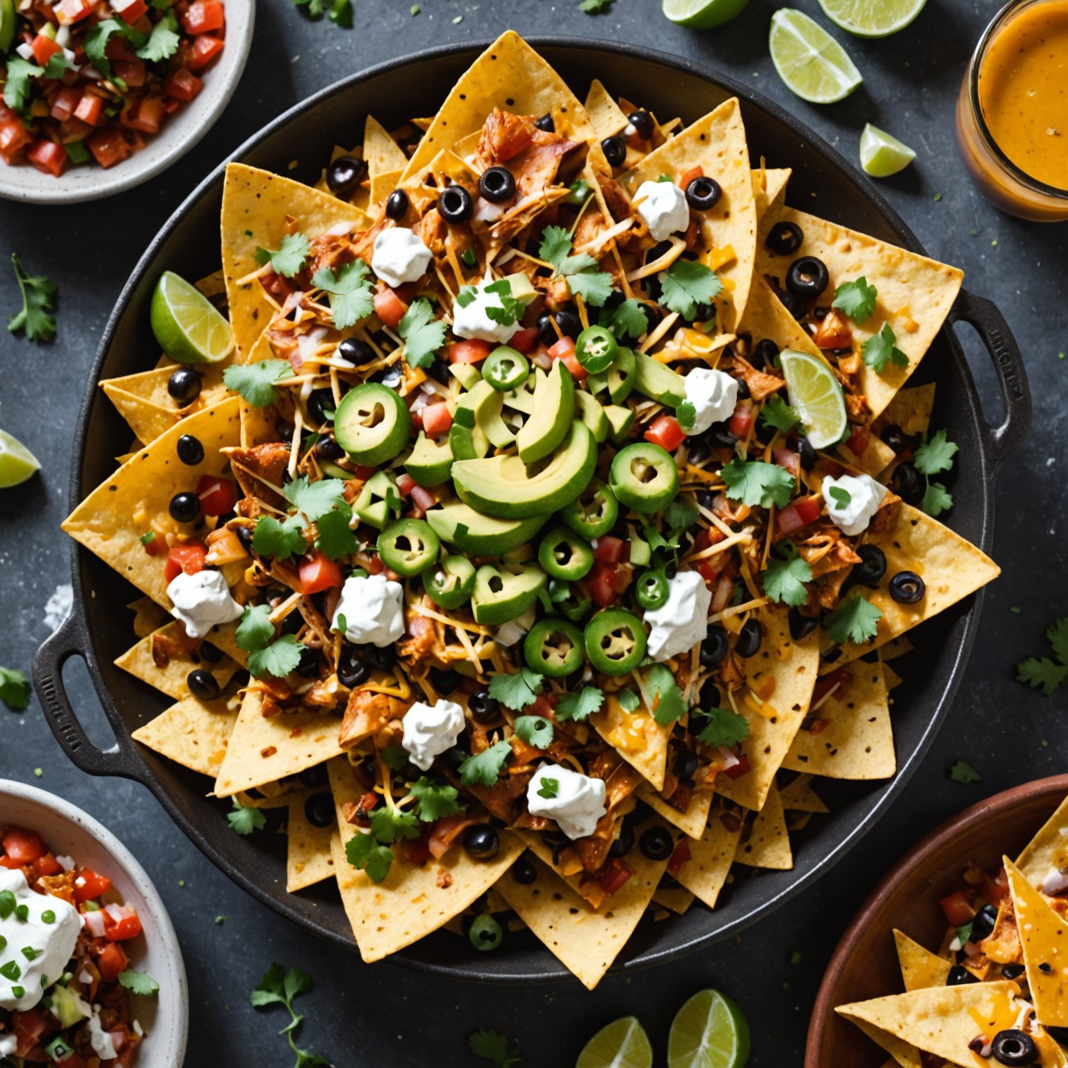 Røkt kylling-nachos