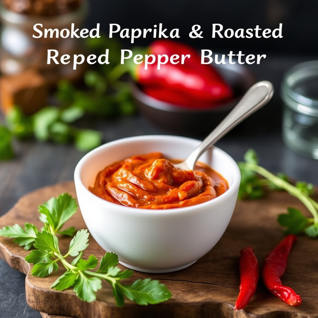 Smør med røkt paprika og ovnsbakt rød pepper