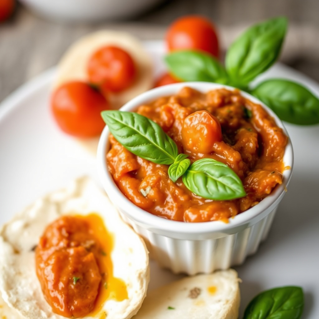 Røkt tomat- og basilikumsmør