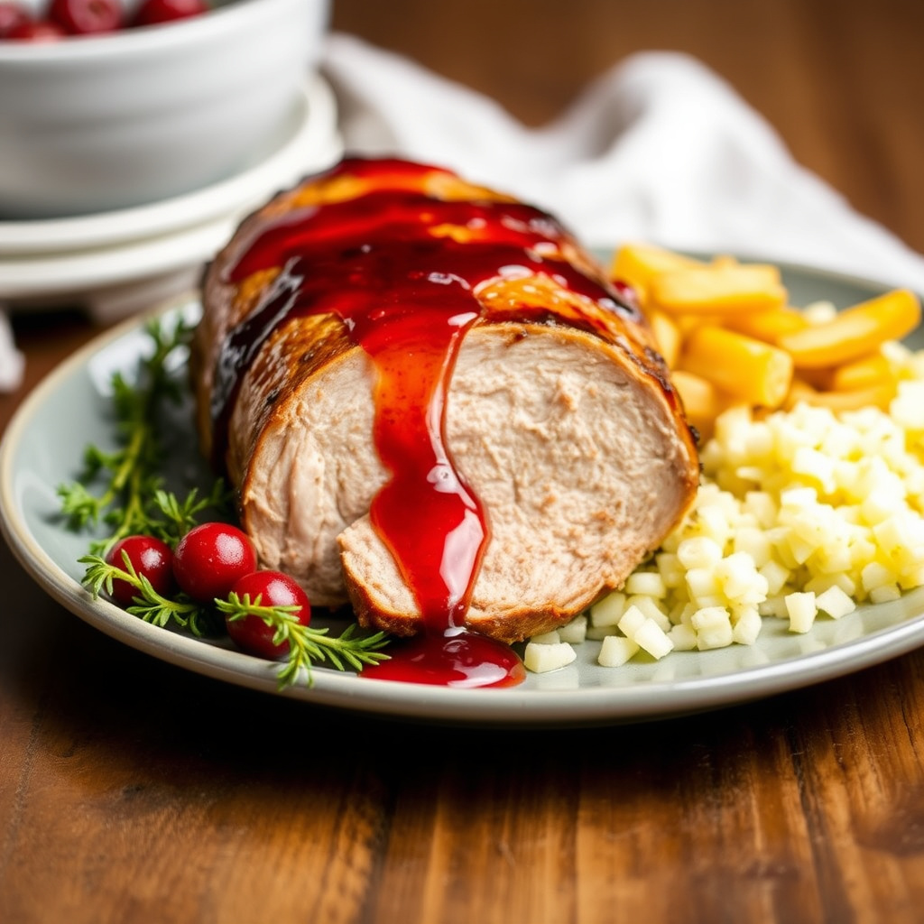 Røkt svinenakke med bringebær-chipotle-glasur