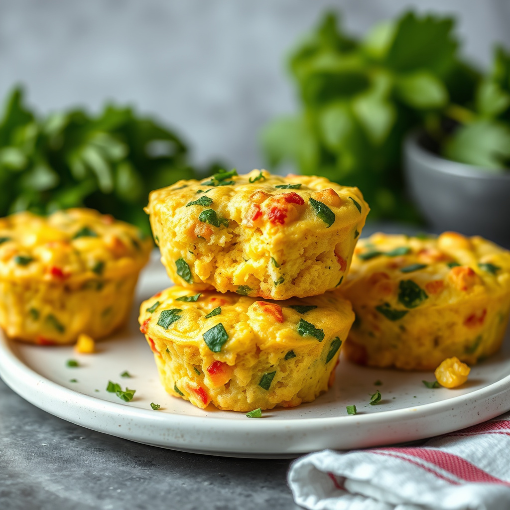 Rørte egge-muffins