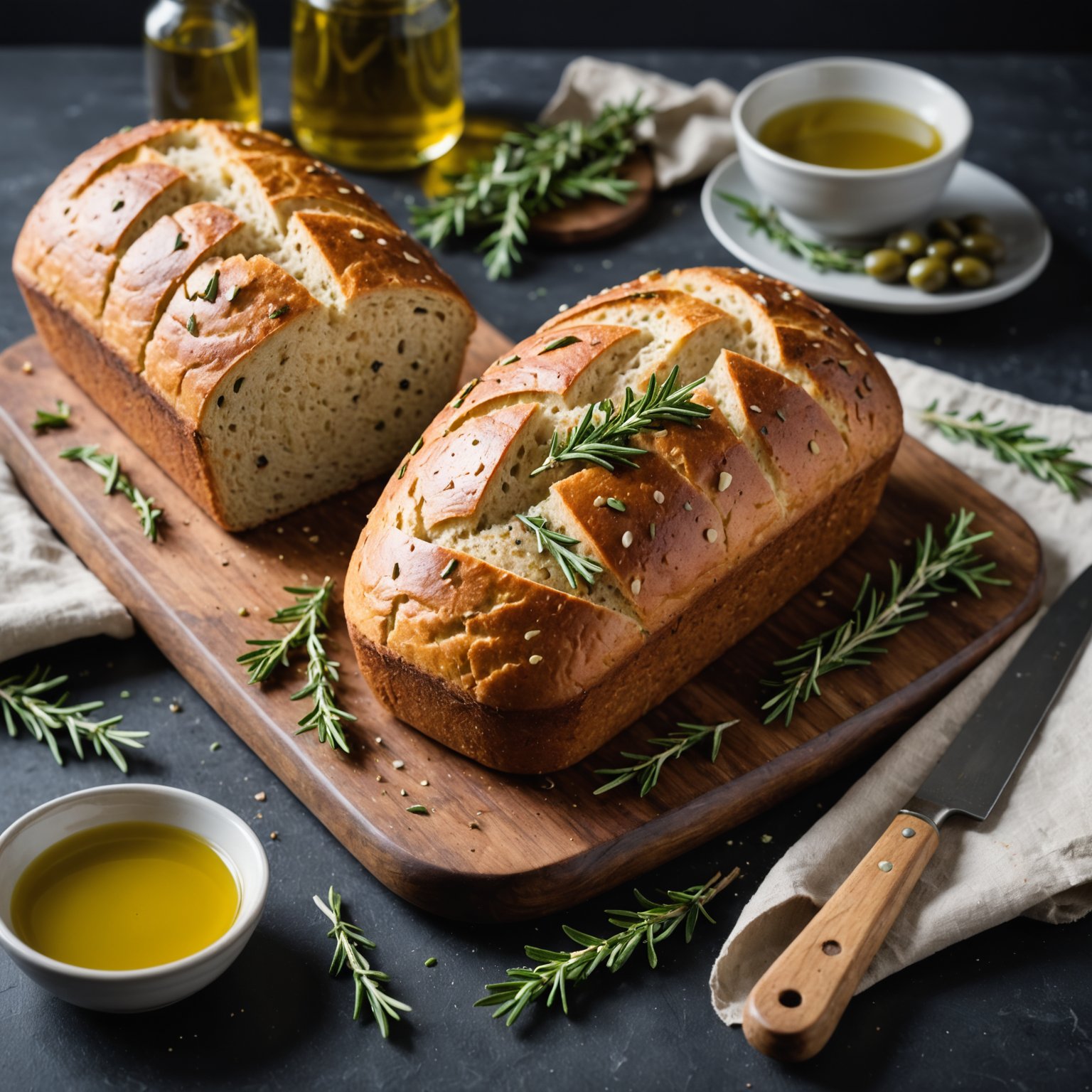 Rosmarin og olivenoljebrød