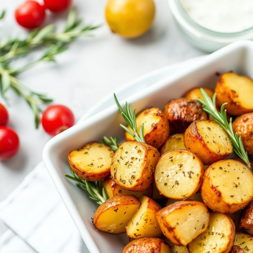 Rosmarinbakte poteter