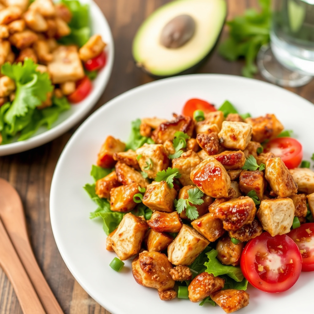 Røykfylt kyllingsalat