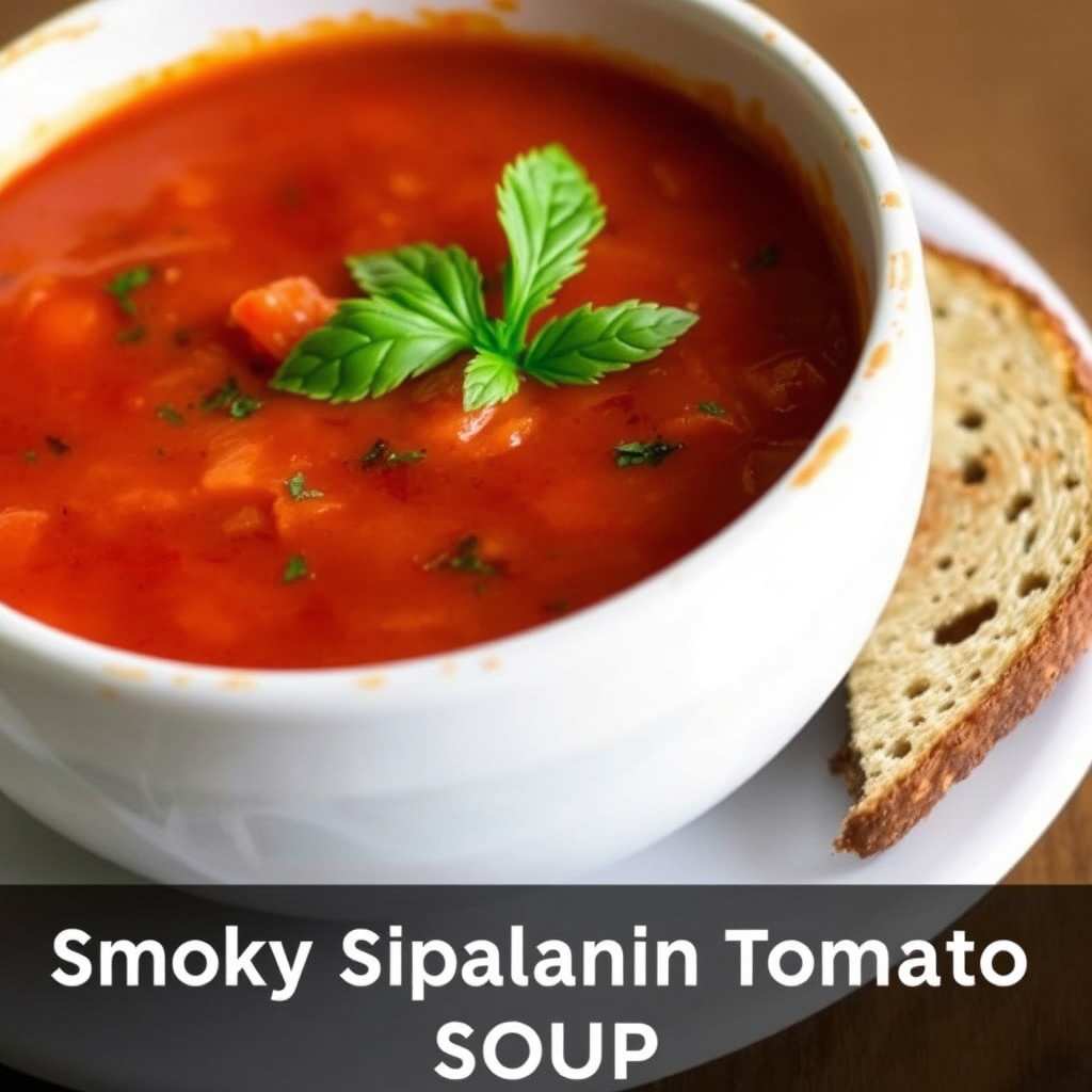 Røykfylt spansk tomatsuppe