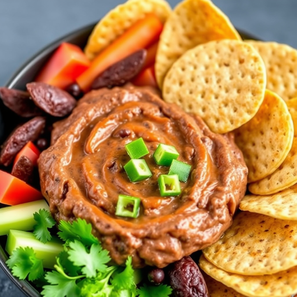 Røykfylt svartbønne-dip