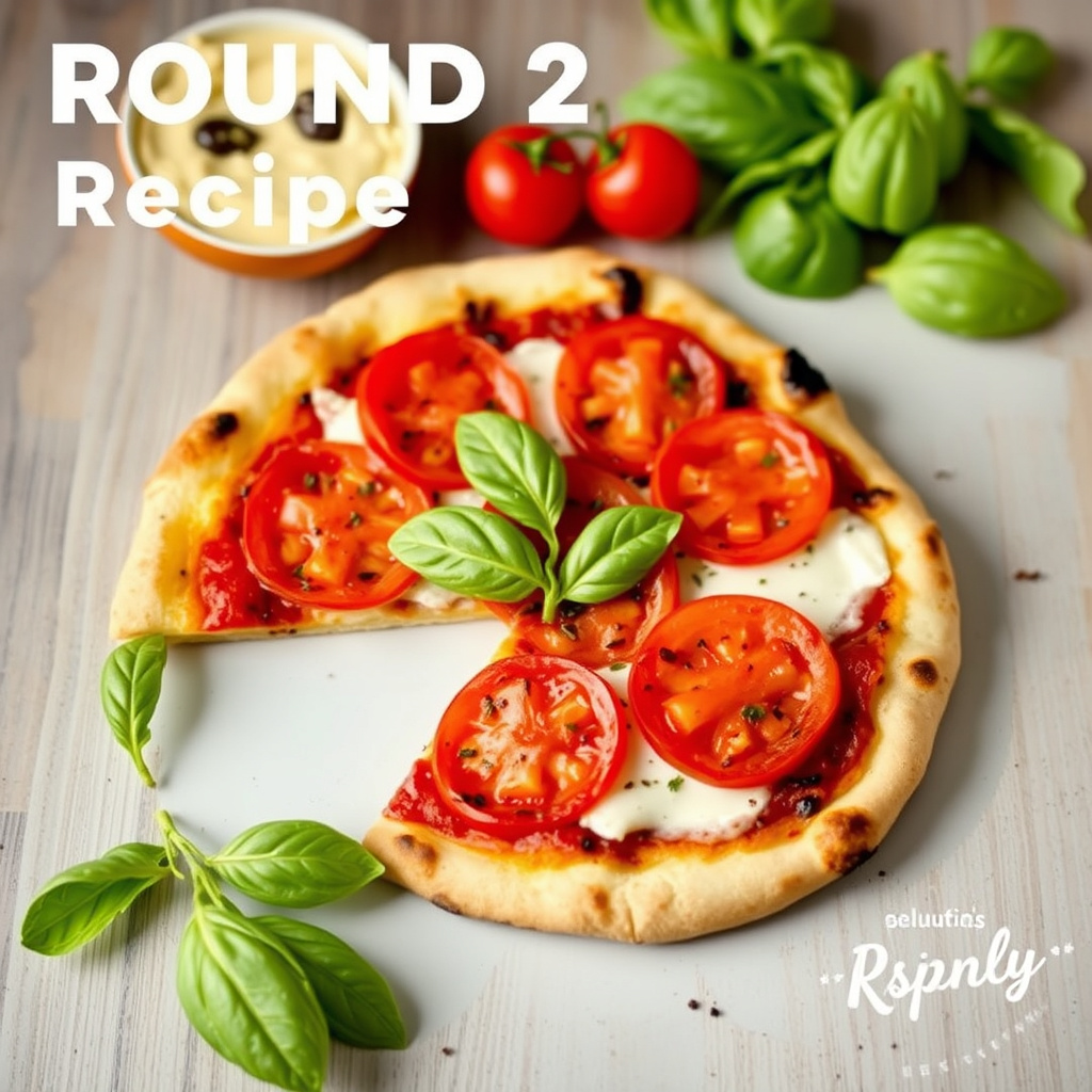 Runde 2 Oppskrift Grillet Margherita-pizza