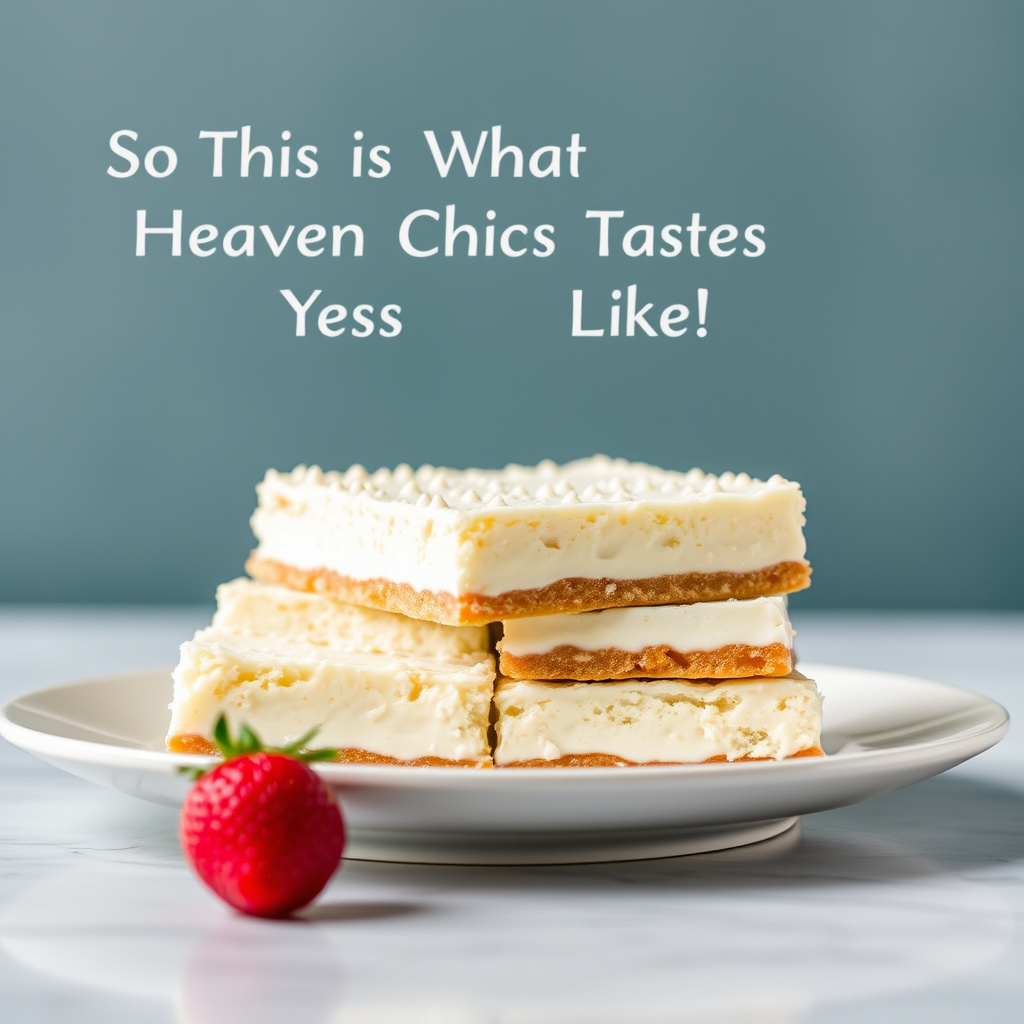 Så dette er hvordan himmelen smaker! Kremostbarer