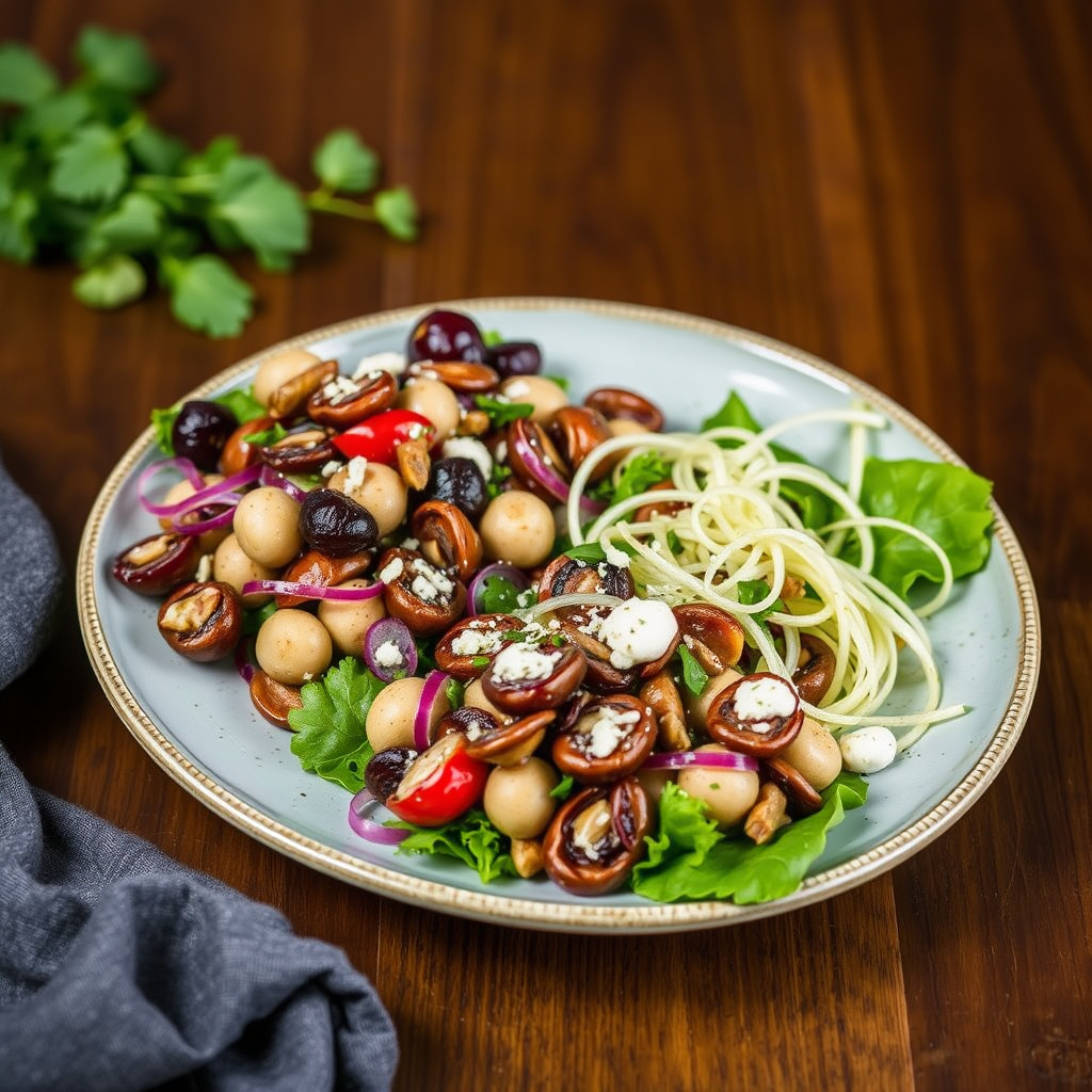 Salat med porcini på to måter