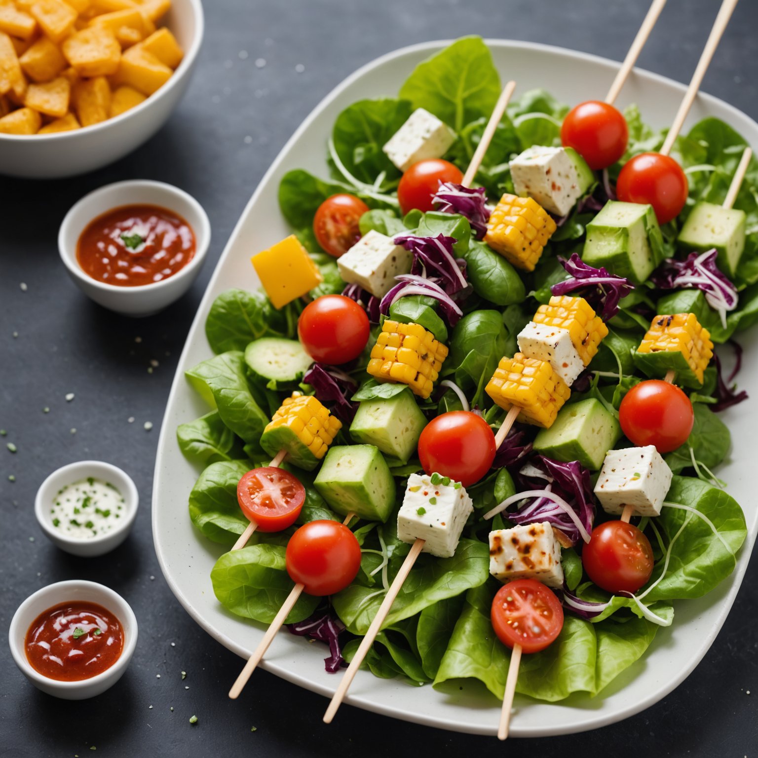 Salat på pinne