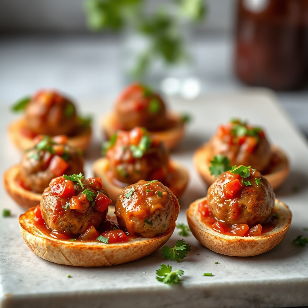 Salsa- og kjøttballetapas