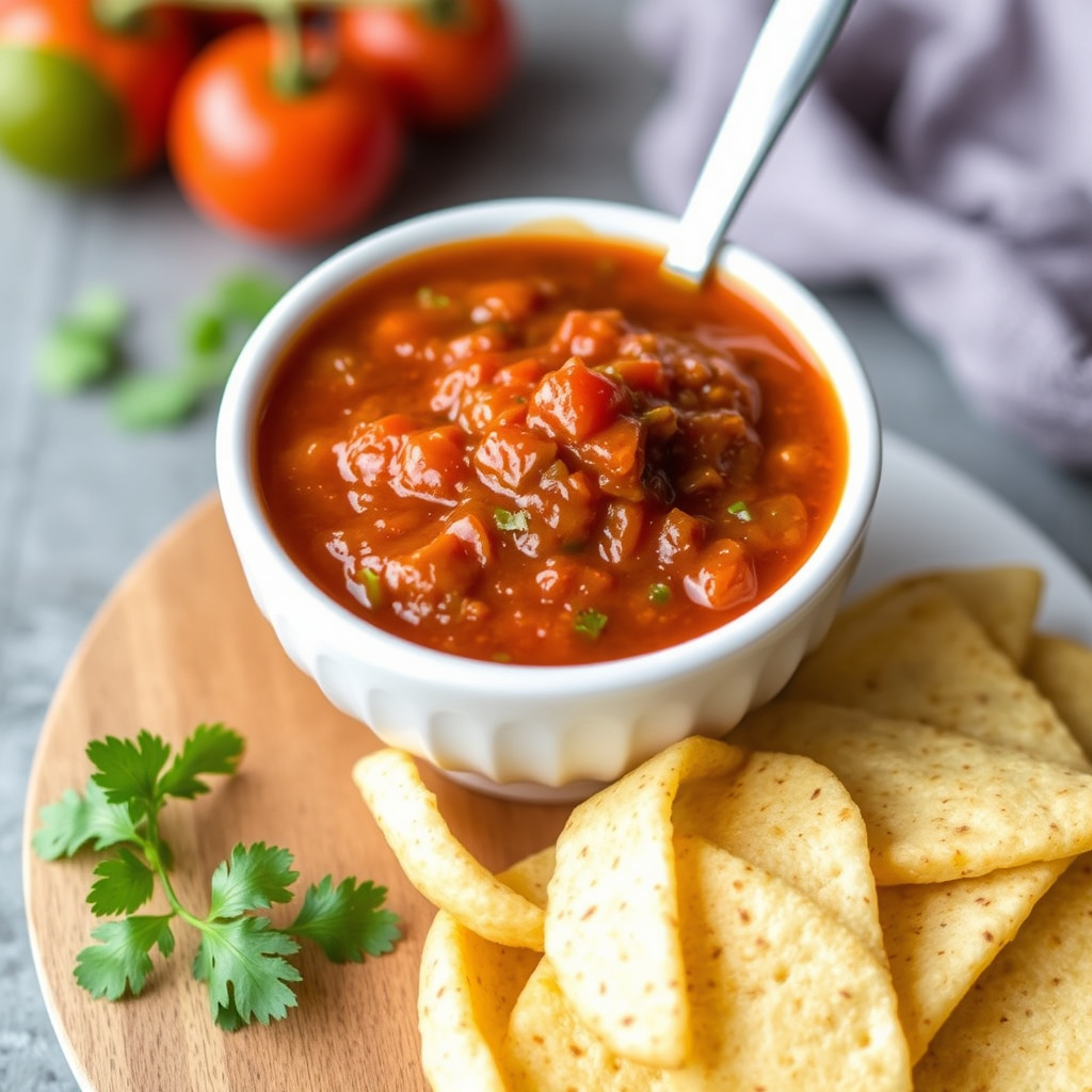 Salsa Roja: Rød chili- og tomatillosalsa