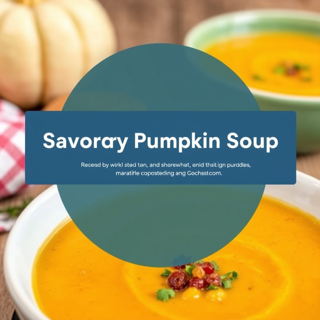 Salt og krydret gresskarsuppe