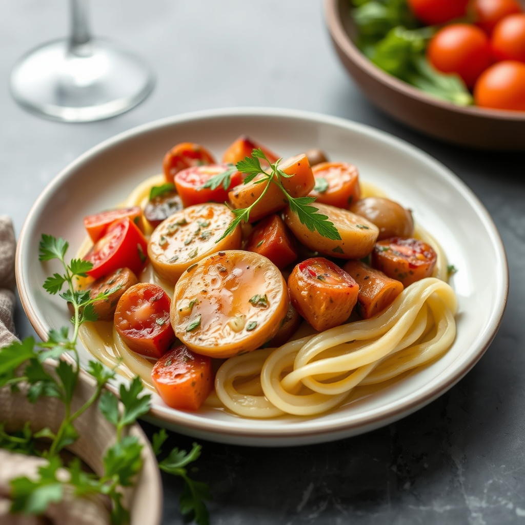 Sautert stracchino med pinjekjerner og amaretto