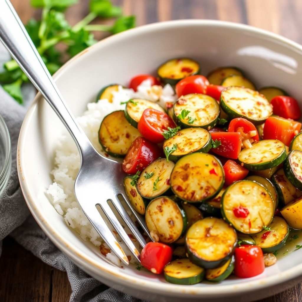 Sauterte italienske squash